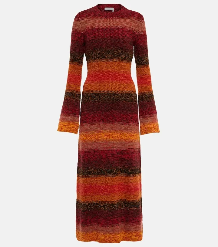 Cashmere sweater midi dress