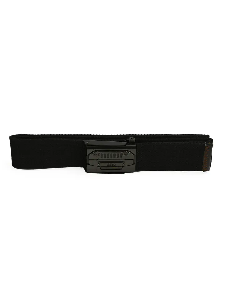 Black Belt for Men/Nylon Strap Men’s Belt/Men’s Accessory/Classic Carved Buckle Fastening Closure/Belt for Men