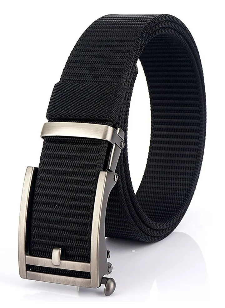 Belts for Men, Slides Ratchet Belt Nylon Web, KASTWAVE Web Men Adjustable Automatic Slide Click Golf