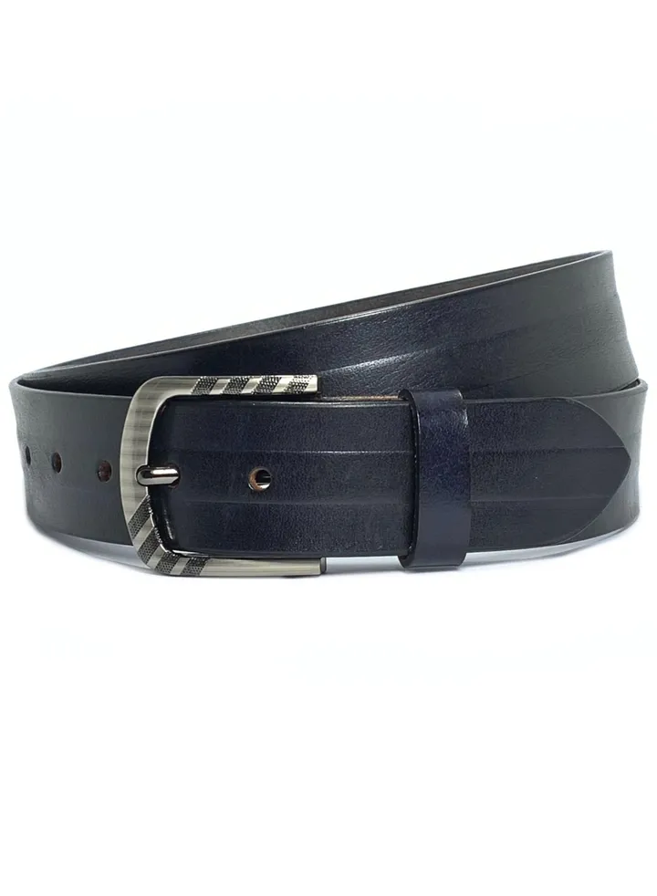 Classic Milano Genuine Leather Belt Men Casual Belt for men Mens belt 40MM 14902 (Blue) by Milano Leather
