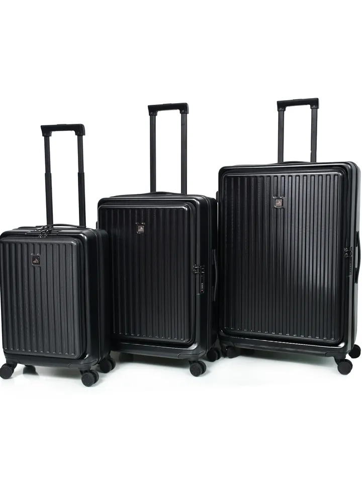 Travel bags from Morano, consisting of Three pieces, color (Black)
