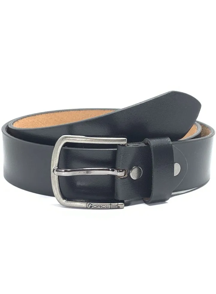 Force Genuine Leather Belt Timber 83782-3 (Black) by Milano Leather