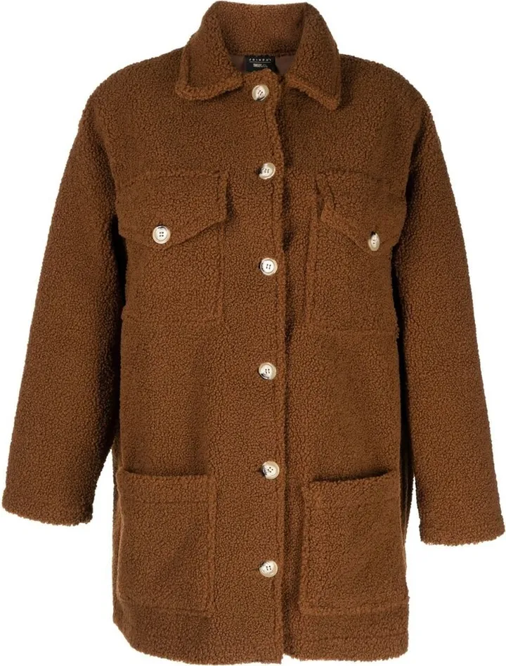 Smiley Face Button-Up Coat
