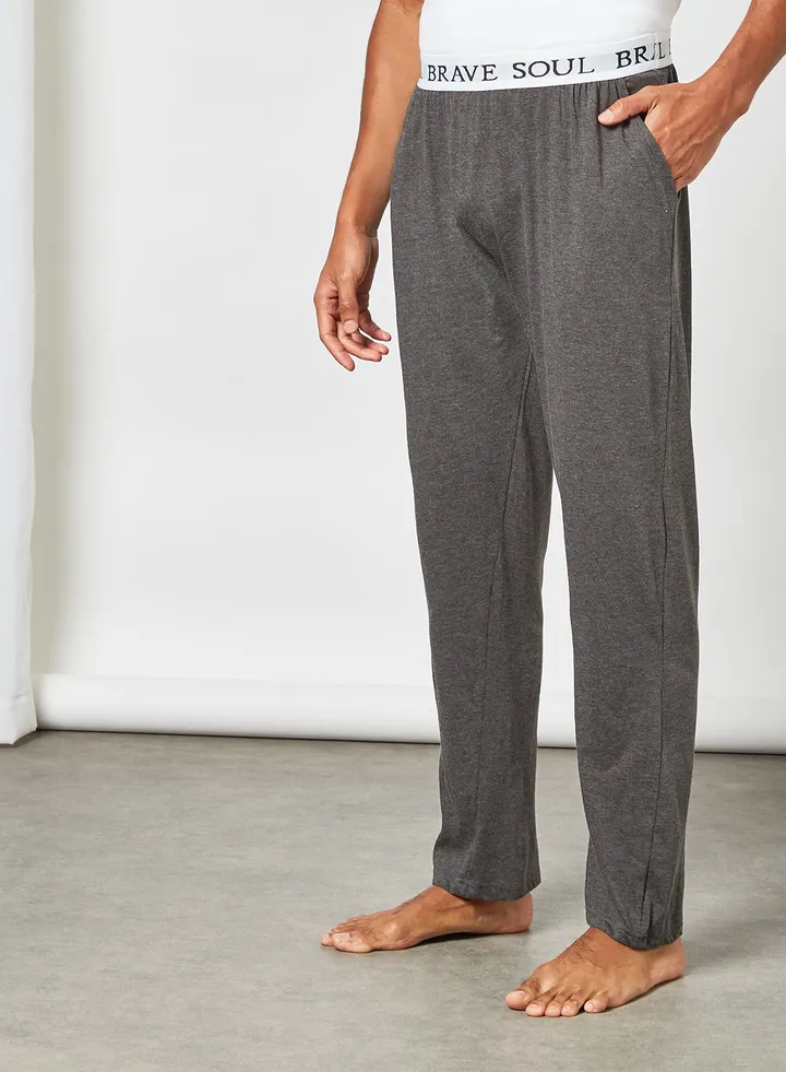 Elasticated Loungewear Pants Grey