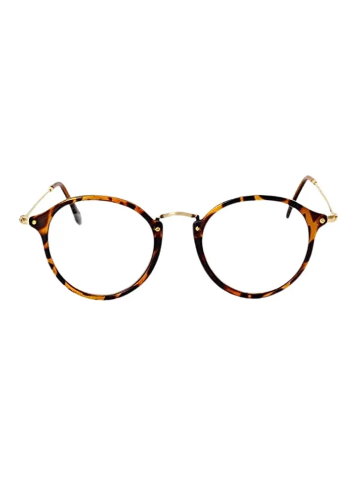 women Classic Retro Fashion Round Polarized Metal Medical Glasses