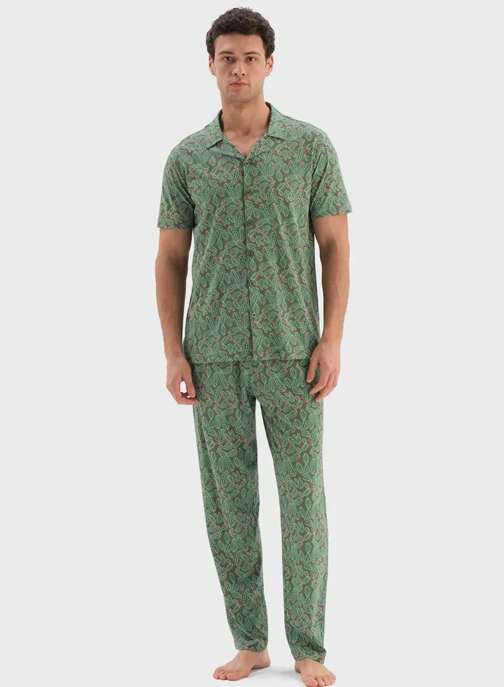 Nightwear Shirt & Trouser Set