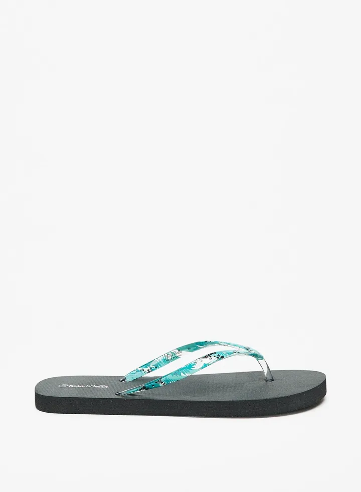 Womens Printed Flip Flops