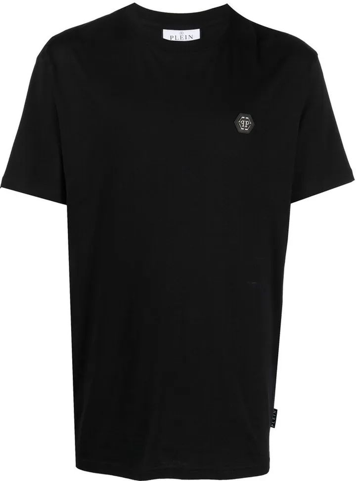 snake print cotton T-shirt