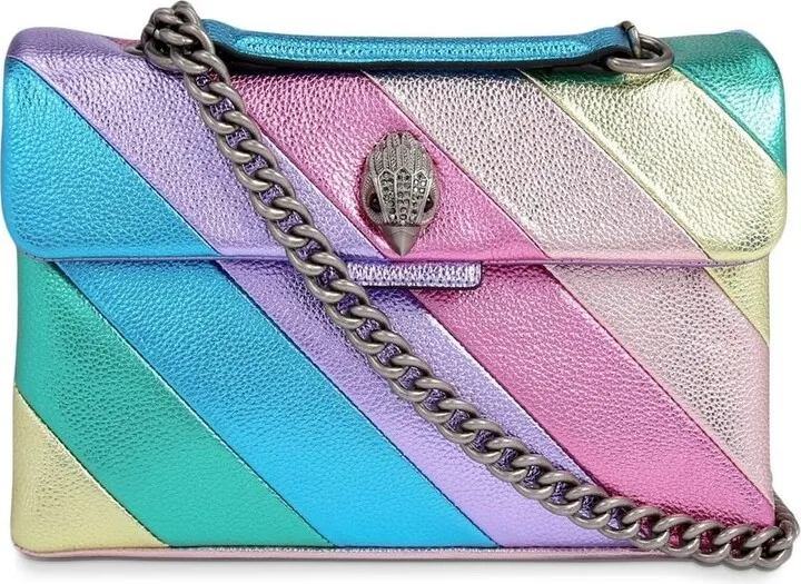 metallic striped Kensington bag