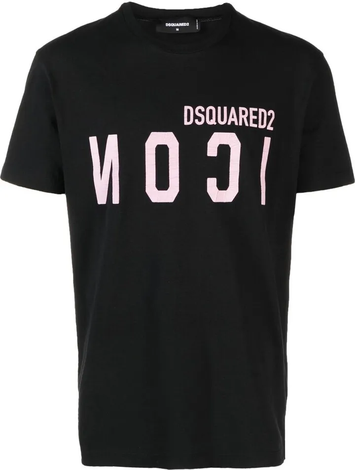 mirrored-logo print T-shirt