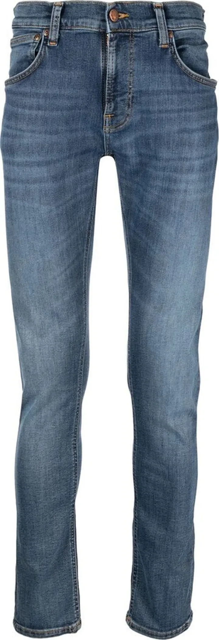 Mid-Wash Skinny Jeans