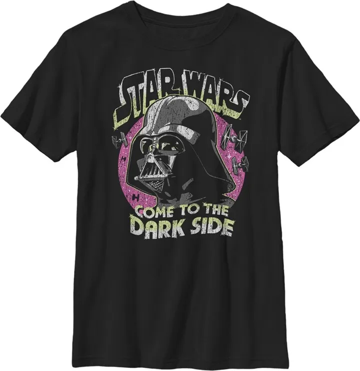 Boy's Star Wars: A New Hope Come To The Dark Side T-Shirt - Black - X Large