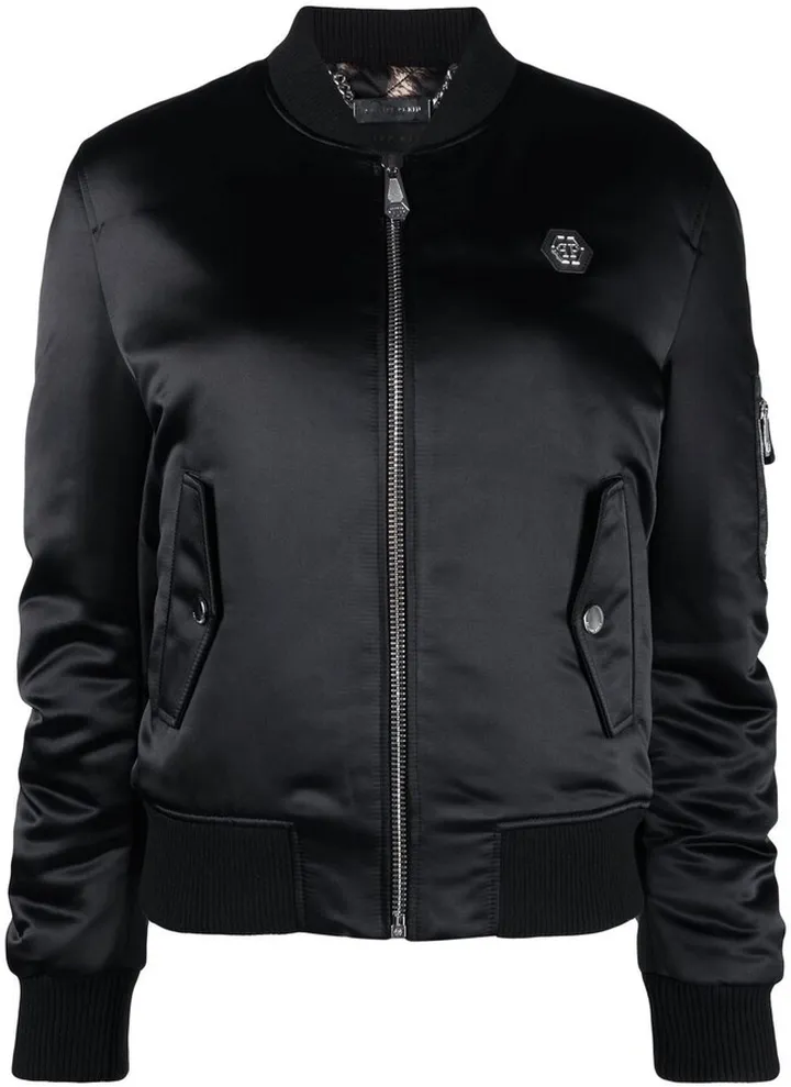 Logo-Plaque Bomber Jacket