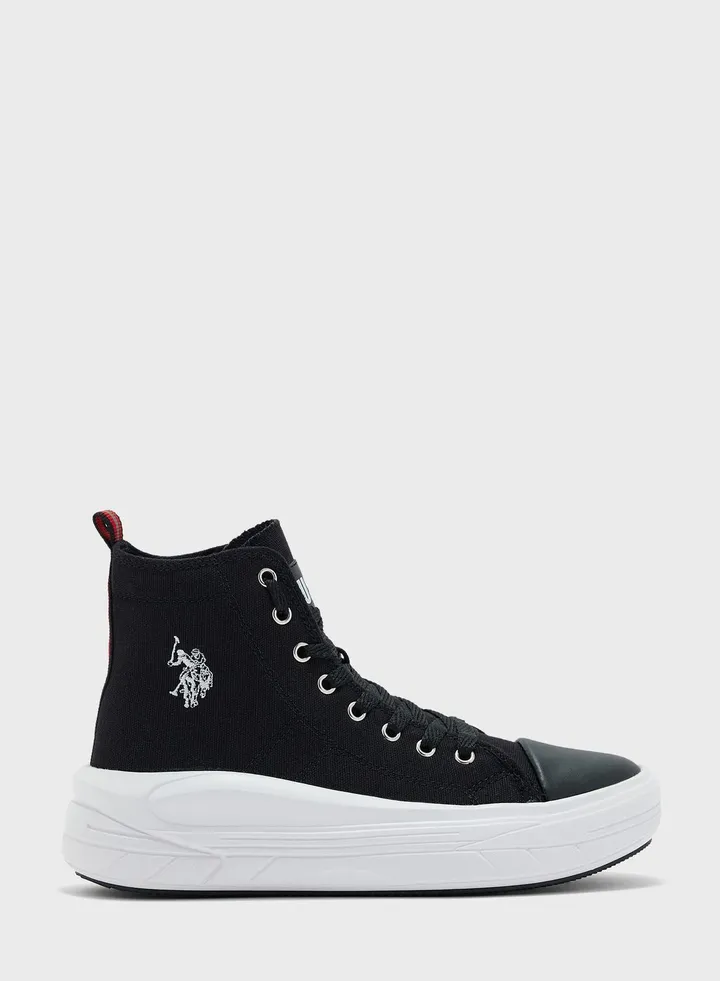 Lace Up High Top Sneakers