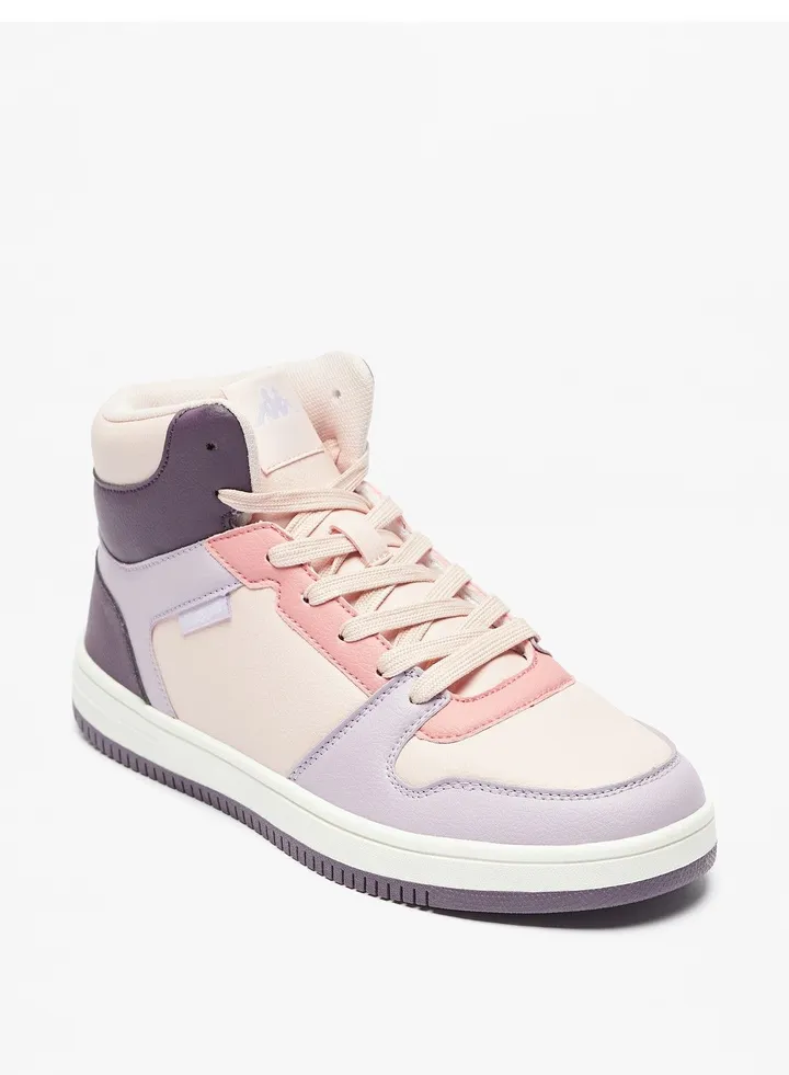 Womens Colourblock Lace Up High Top Sneakers