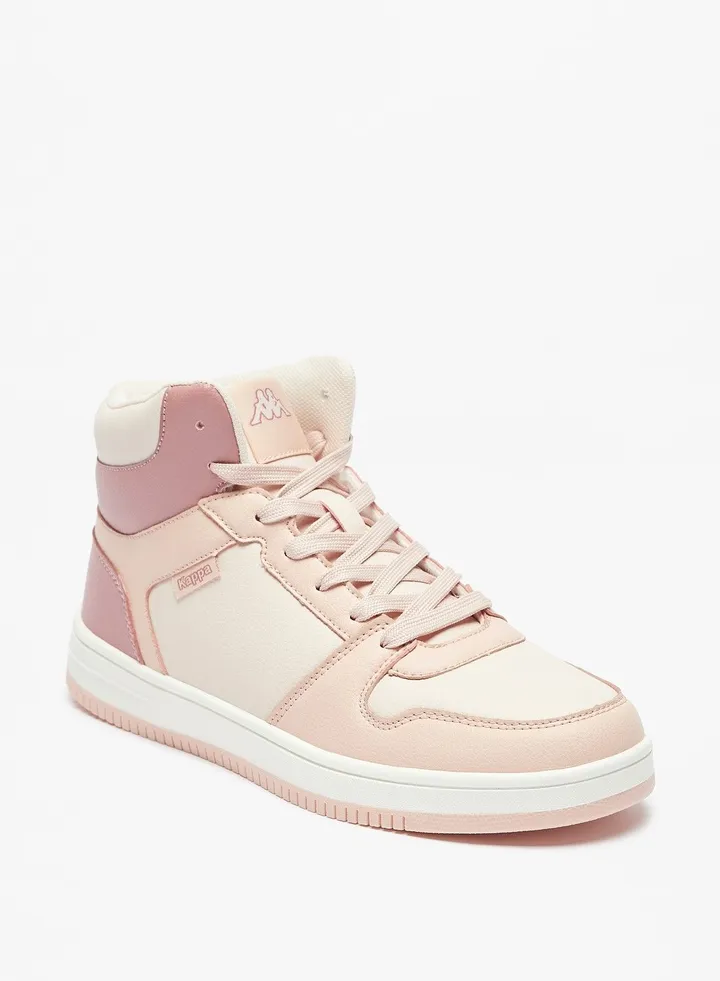 Womens Colourblock Lace Up High Top Sneakers