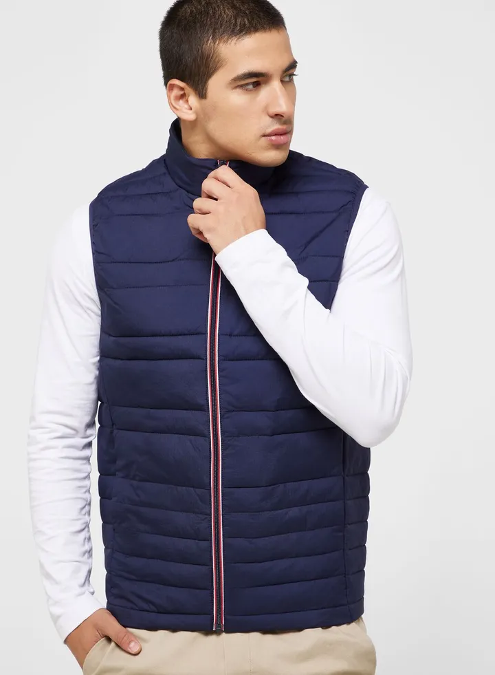 Zip Through Puffer Gilet