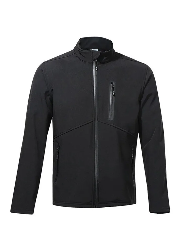 Fleece Outdoor Sports Long Sleeve Jacket Black