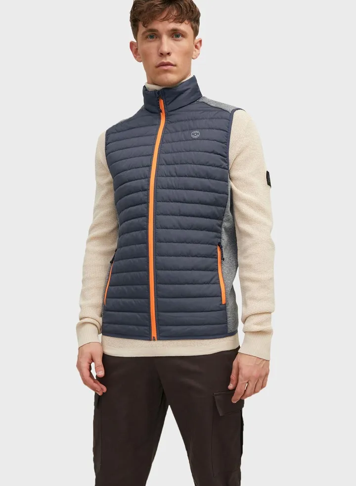 Zip Through Puffer Gilet
