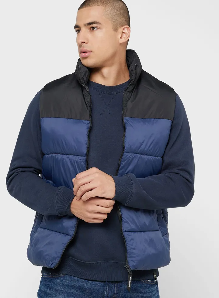 Zippered Puffer Gilet