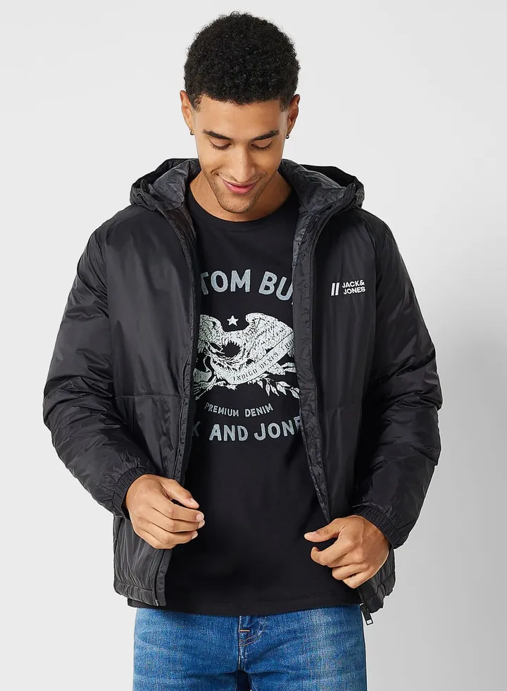 Zip Through Hooded Jacket