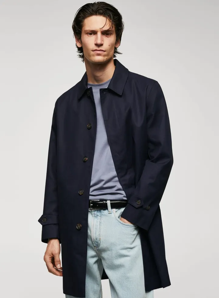 Water Repellent Trench Coat