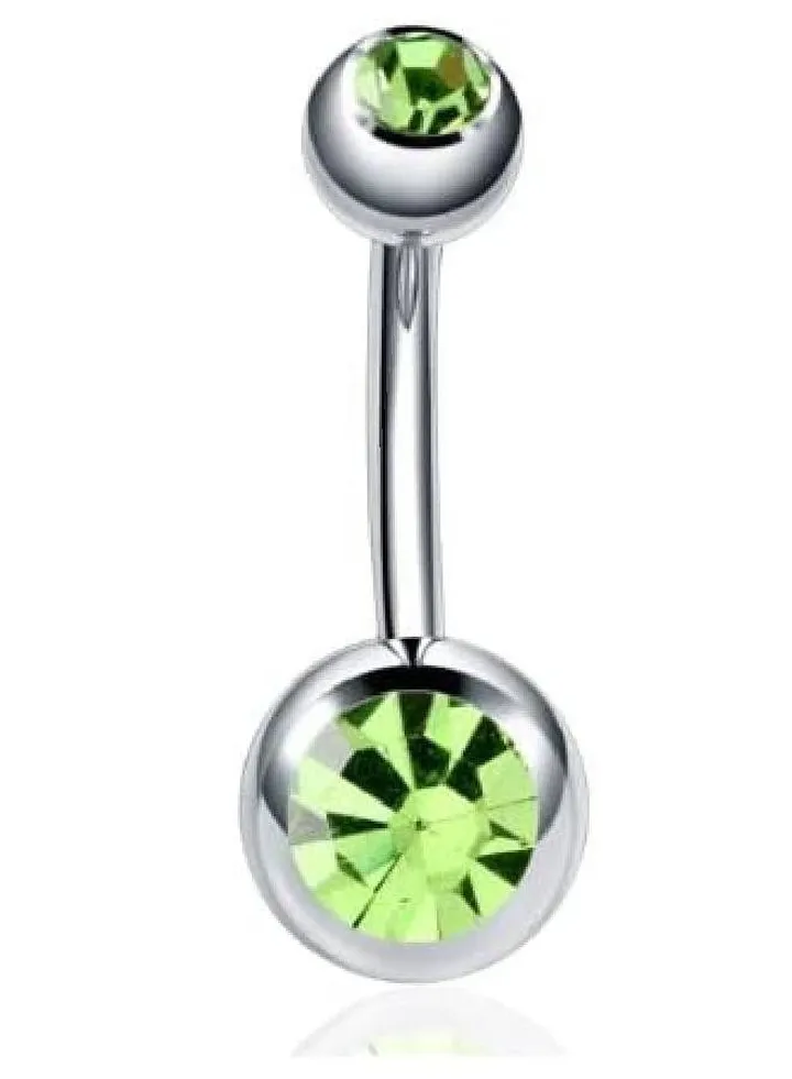 Belly Button Piercing (light Green)