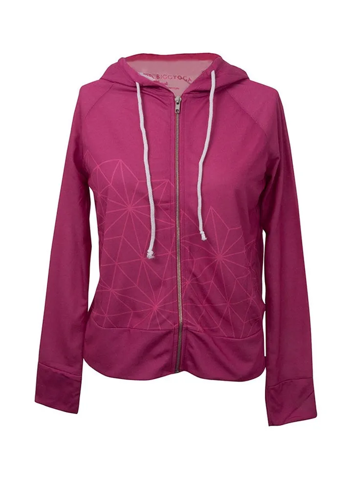 Aura Hooded Neck Sweatshirt Pink