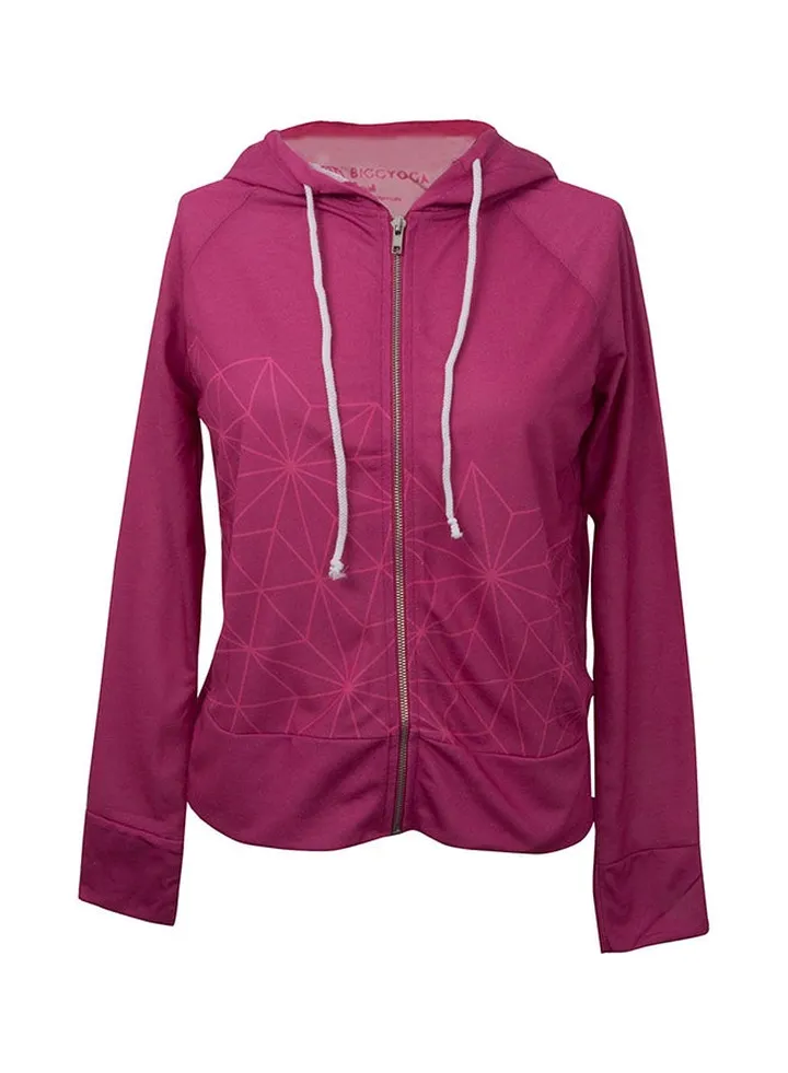 Aura Hooded Neck Sweatshirt Pink