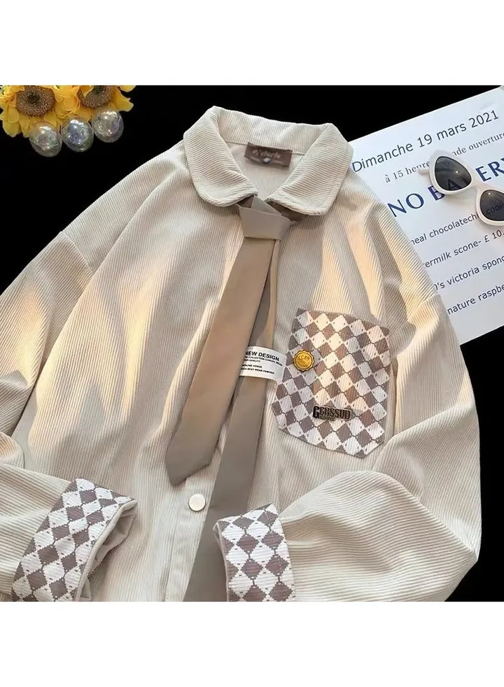Men's Loose Casual Long Sleeve Shirt Jacket