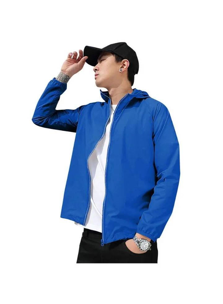 Waterproof Summer UV Sunshine Coat Royal Blue