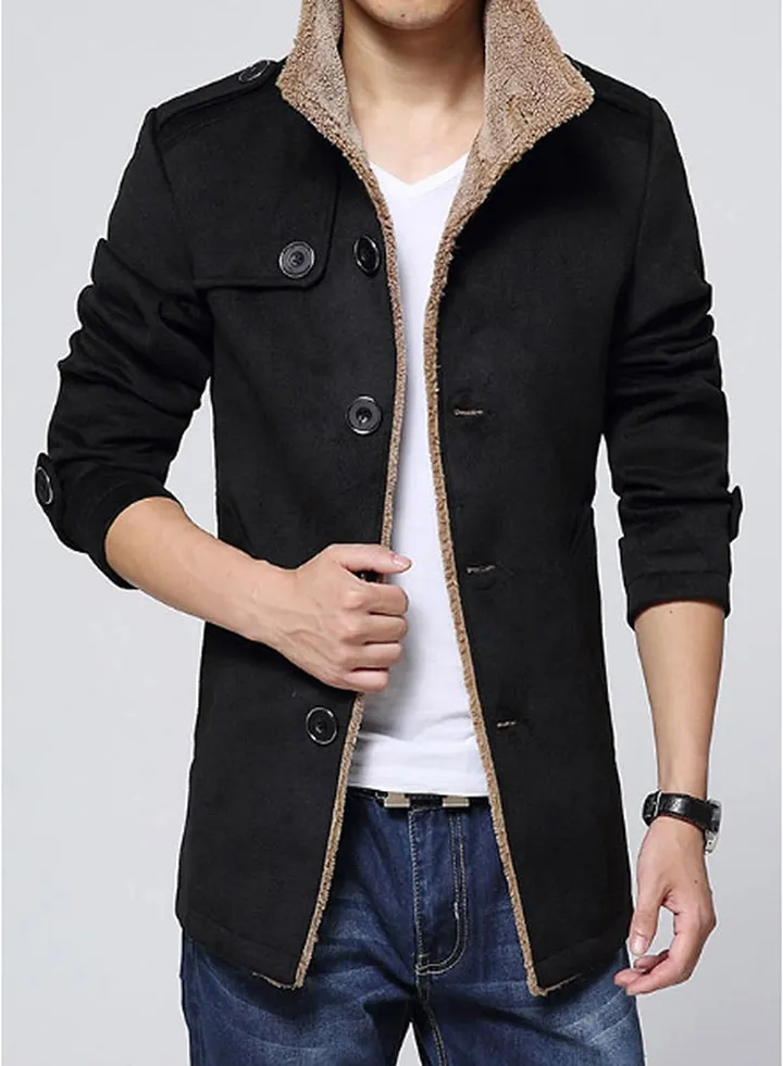 Casual Coat Outerwear Black