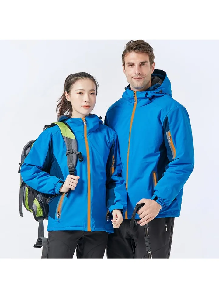 Breathable Hiking Cycling Outdoor Raincoat Blue