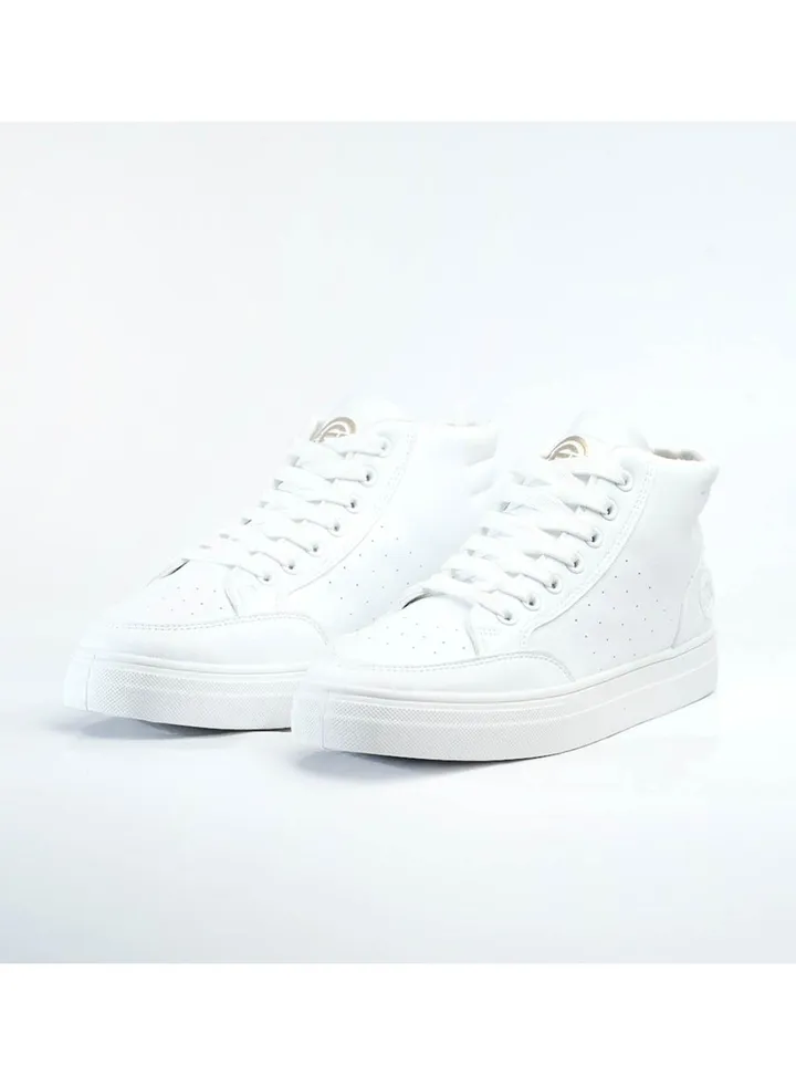 Minimalist leather ankle boot sneakers