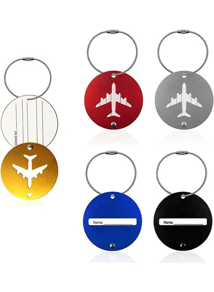Luggage Tag 5pcs Metal Travel