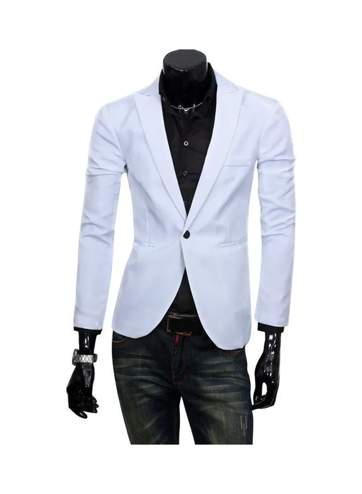 Long Sleeves Coat White