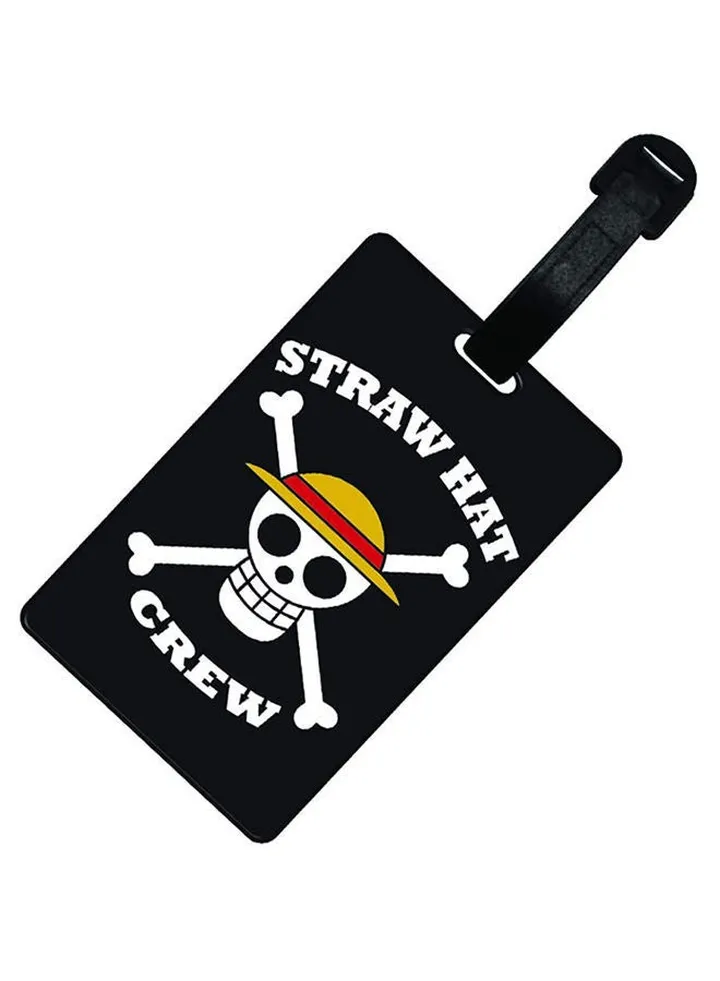 Skull Luffy Luggage Tag Black/White/Yellow