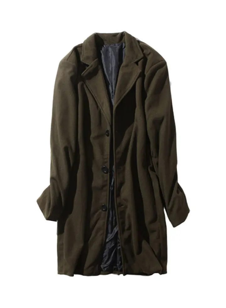 Winter Trench Coat Green