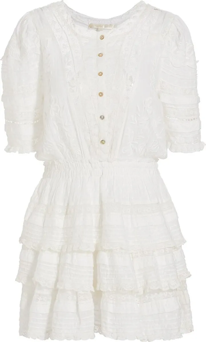 Quincy Embroidered Lace Minidress