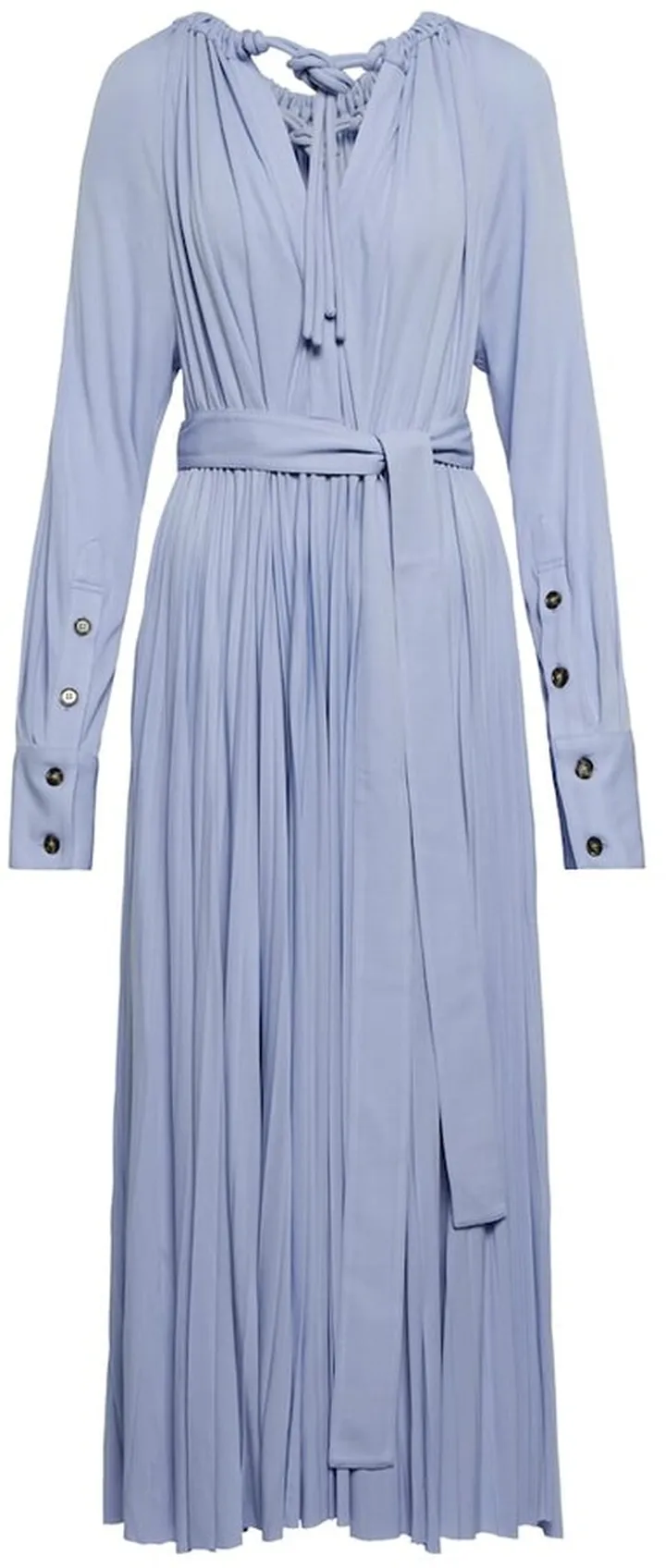 Pleated jersey midi dress