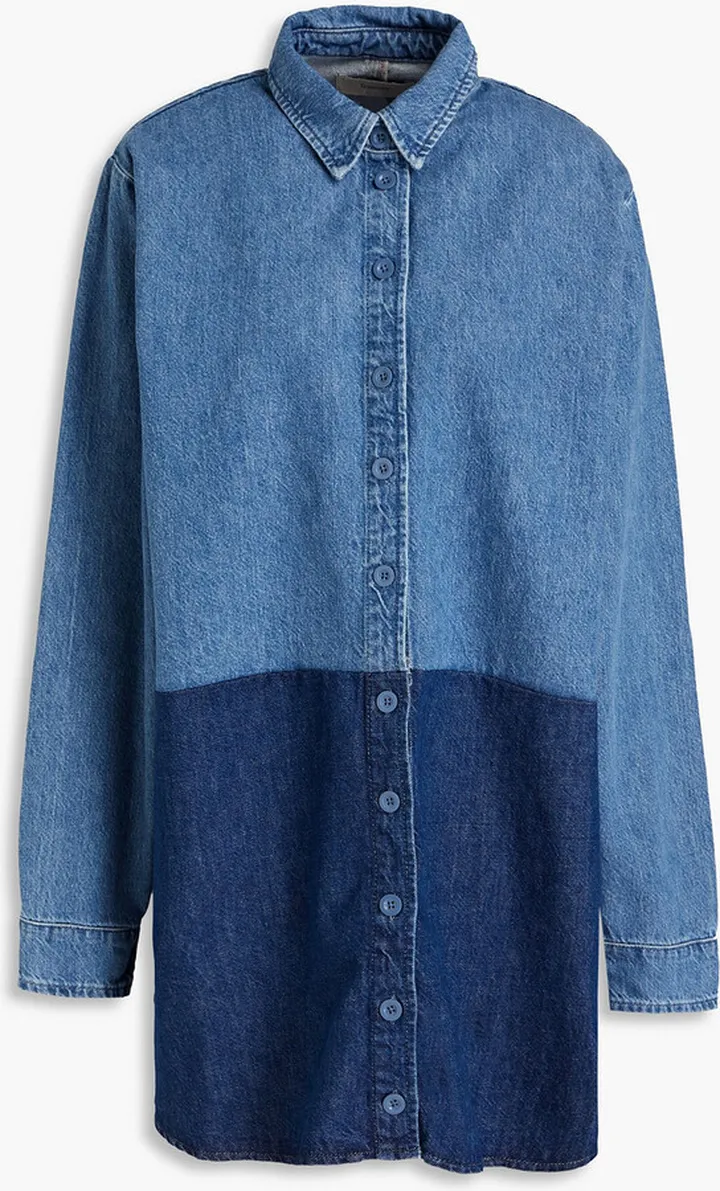 Le Artiste two-tone denim shirt