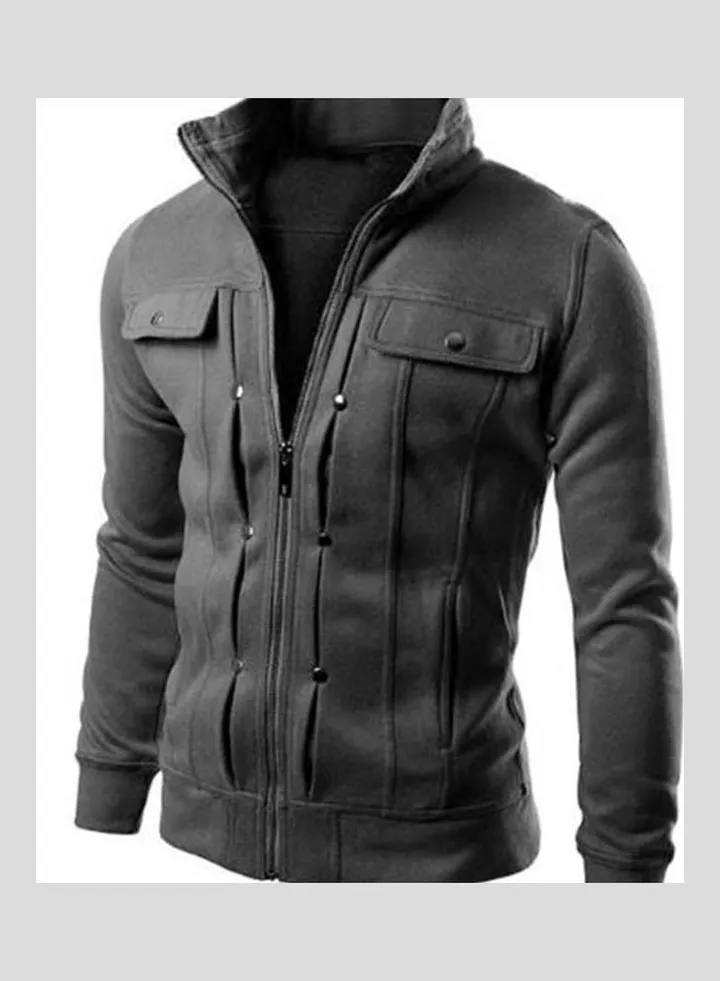 Long Sleeves Jacket Dark Grey