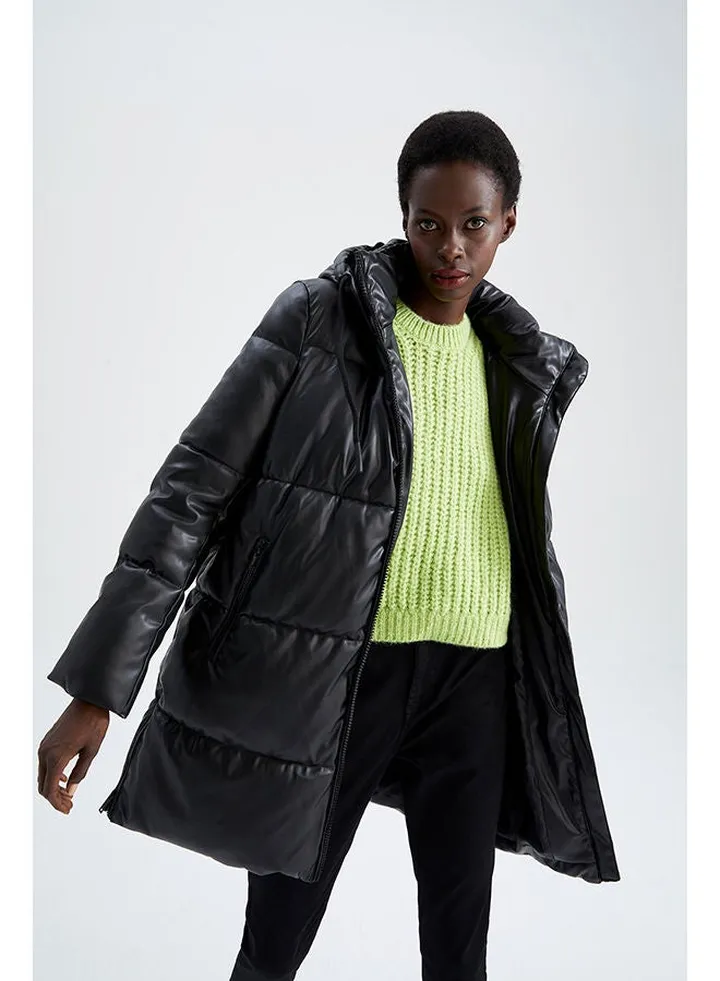 Woman Black Coat