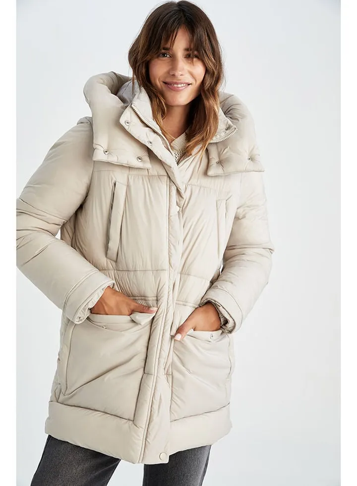 Woman Beige Coat