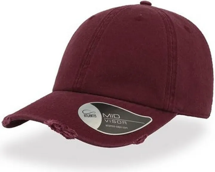 Atlantis 6 Panel Baseball Cap - Burgundy