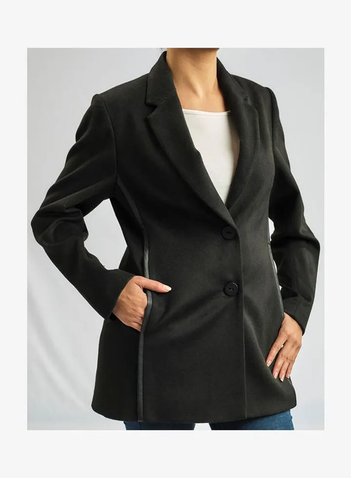 Long Sleeve Coat Black