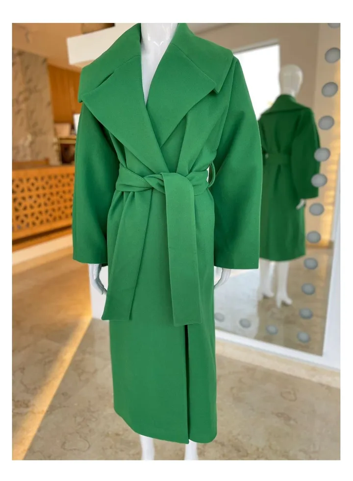 wool long coat for women winter warm woollen woman