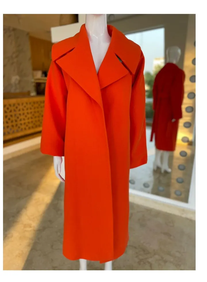 wool long coat for women winter warm woollen woman