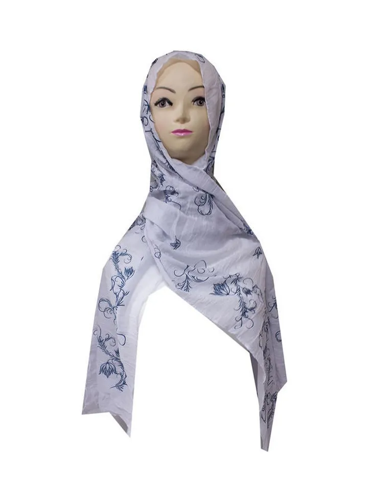 Classic Design Hijab White