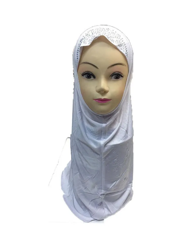 Classic Design Hijab White